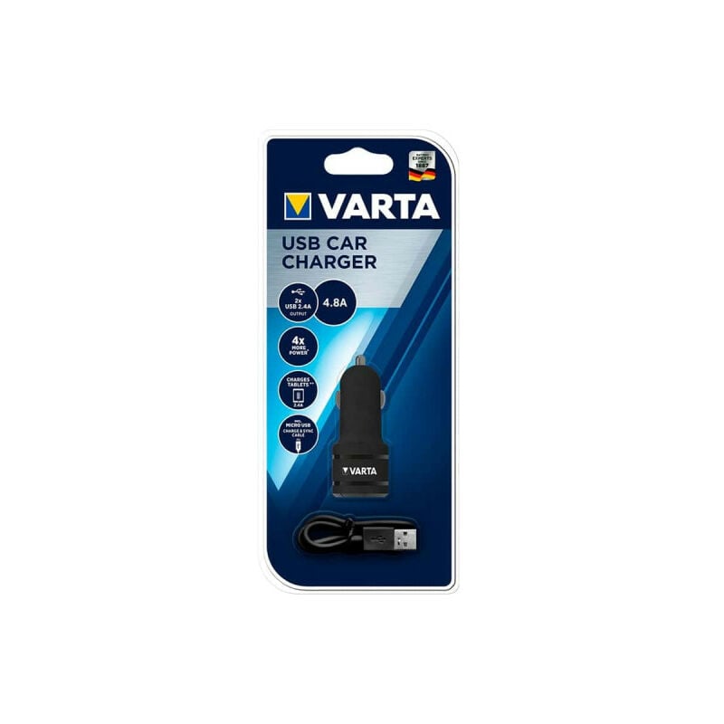 Varta - Adaptateur et chargeur usb pour voiture