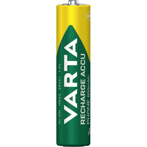 Varta 58398101501 Pile rechargeable LR3 (AAA) NiMH 800 mAh 1.2 V 1 pc(s) Y198443
