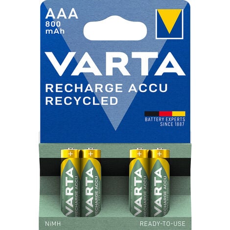 Varta Akku Recharge Recycled Micro AAA NiMH 800mAh (4er Blister)