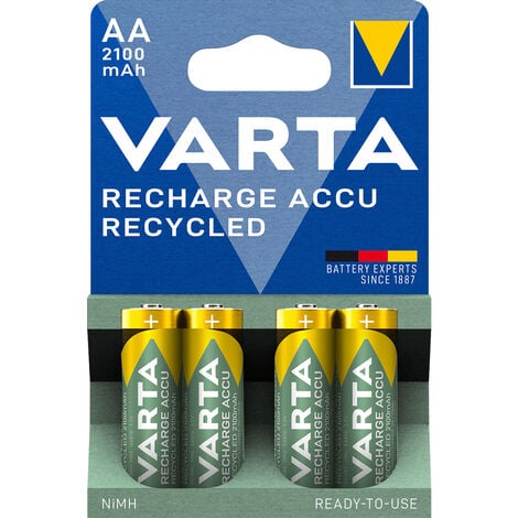 Varta Akku Recharge Recycled Mignon AA NiMH 2100mAh (4er Blister)