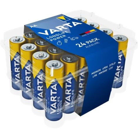 Varta ALCALINE AA / LR6 HAUTE ÉNERGIE, 1.5 V - 4906.301.124 (24 pcs)