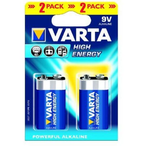 VARTA Batería Longl. Pow. Alka E-Block MN1604/6PR3146 9V 1Bli=2pcs 4922121412