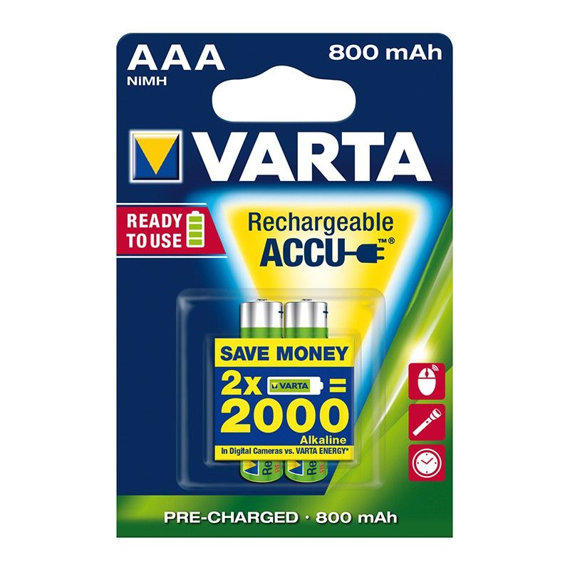 

baterías recargables Power Accu Micro 2er Blister - Varta