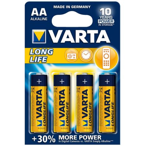 Varta batt longlife alcalina stilo blister 4 pezzi