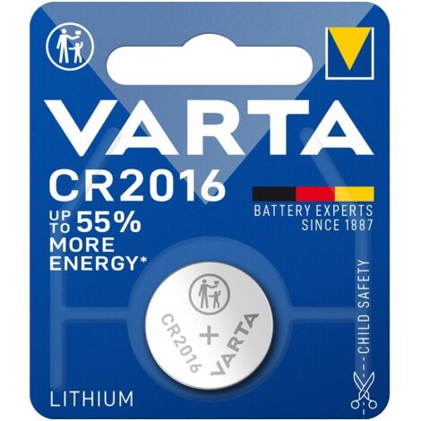 VARTA BATTERIA A BOTTONE CR2016 LITIO BL 1 PZ
