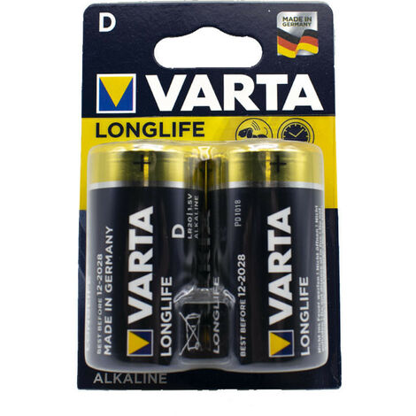 Varta batteria torcia D alkalina 1,5V LR20 04120