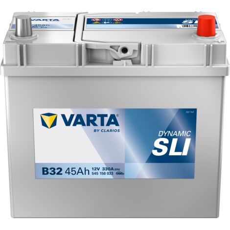 Varta – Batterie de démarrage 12V 45Ah – Puissance au démarrage 330A – Technologie PowerFrame pour démarrage rapide – Compatible véhicules modernes