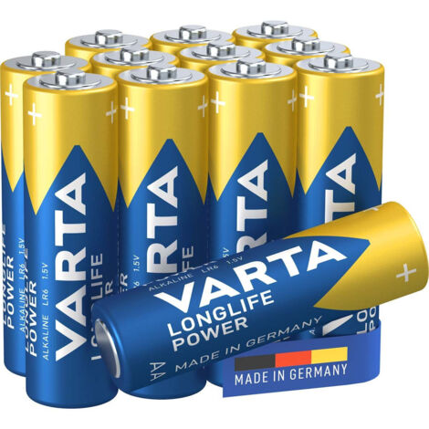 VARTA Batterie Longlife Power Alka. AA Mignon LR6 1.5V 1Bli=12Stk