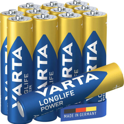 VARTA Batterie Longlife Power Alka. AAA Micro LR03 1.5V 1Bli=12Stk