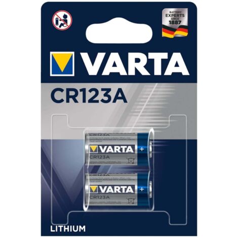 VARTA Batterie Professional Lithium CR123A 2er Blister, 3,0V