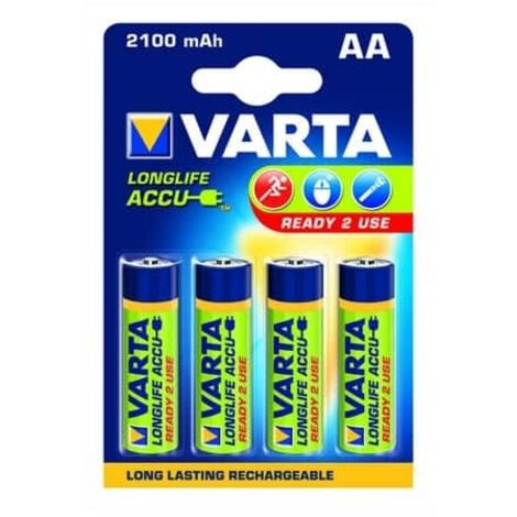 Varta - batterie rechargeable ni-mh aa 2100 mah r2u 4 pcs -