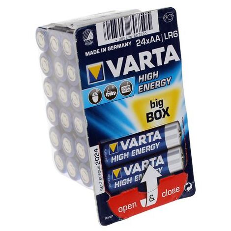 VARTA Piles Alcalines AA Longlife Power Lot De 24