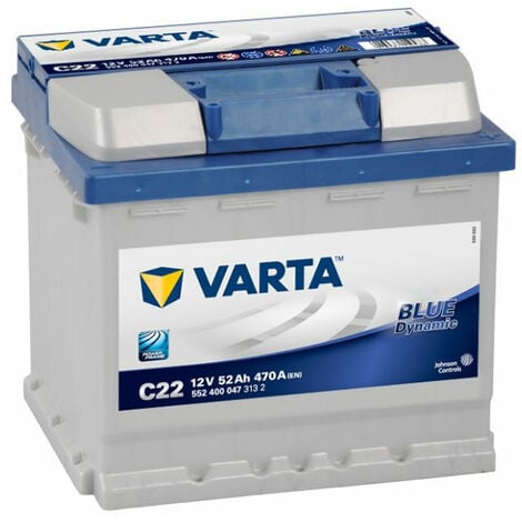 VARTA C22 Blue Dynamic 12V 52Ah 470A Autobatterie 552 400 047 inkl. 7,50€ Pfand