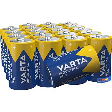 Varta Confezione Industrial 20 Batterie Alcaline, Tipo D LR20 Mono Torcia