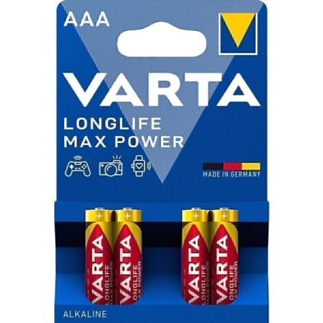 VARTA CONS.VARTA Batterien MAX TECH AAA (Micro) 1,5V / 4er Blister (4703 101 404)