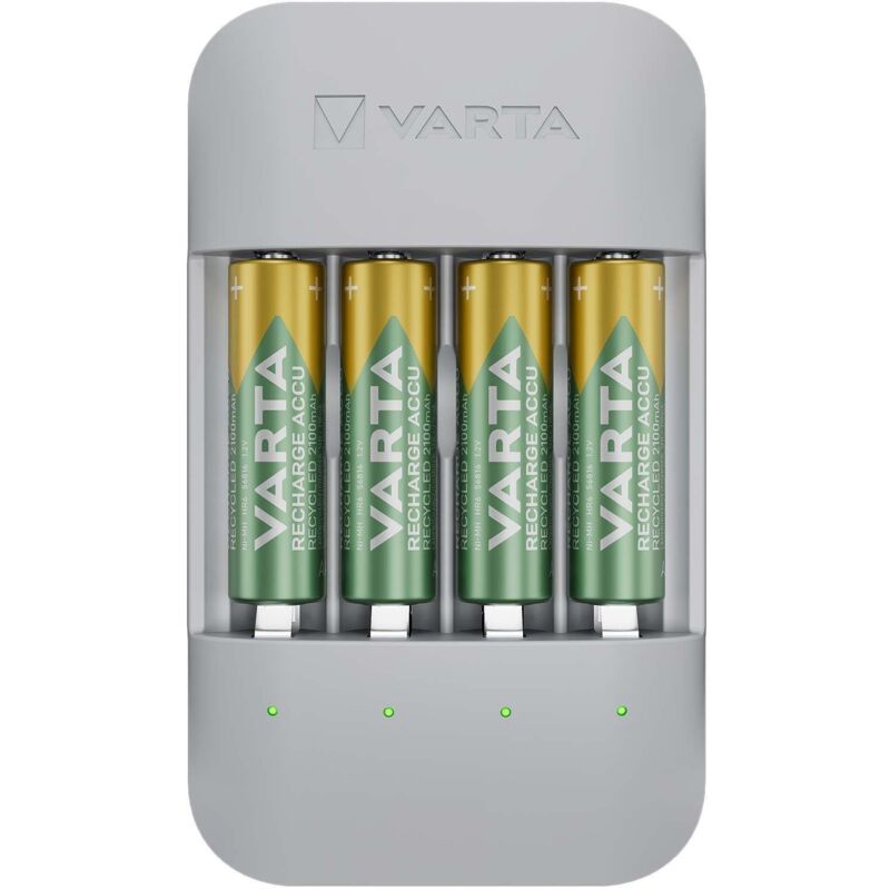 Varta - Chargeur de piles rondes Eco Charger Pro NiMH LR03 (aaa), LR6 (aa)