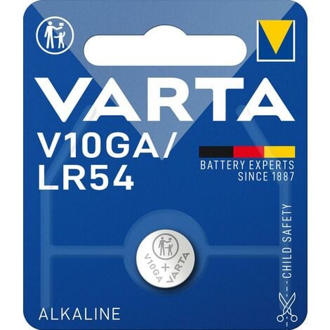 VARTA CONSUMER BATT.GMBHCO.KGAA Varta V10GA, LR54, 189, 89, LR1130 Knopfzelle