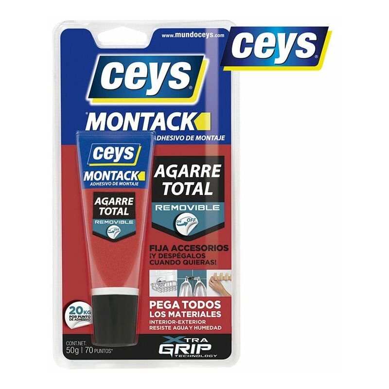 Image of CEYS MONTACK adesivo di montaggio rimovibile 50gr 507250