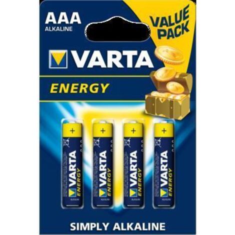 Varta Energy Piles Ministilo AAA LR03 Blister 4 Pièces