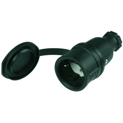 VARTA Gummikupplung mit Deckel IP44 sw