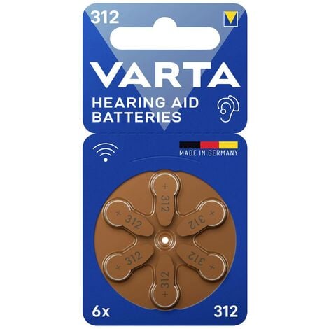Varta Hearing Aid PR41 Pile bouton ZA 312 zinc-air 1.4 V 6 pc(s)