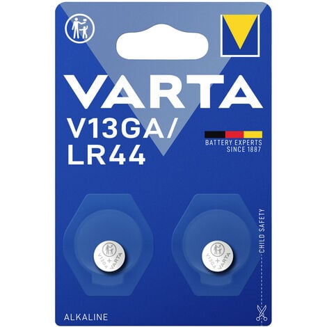 Varta Knopfzelle LR 44 1.5 V 2 St. 155 mAh Alkali-Mangan ALKALINE Spec. V13GA/LR44 Bli2