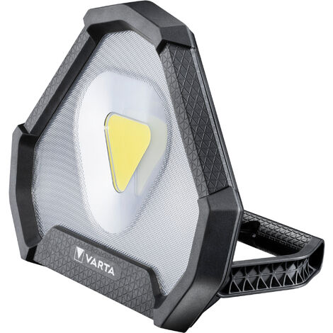 Varta – Lampe de travail rechargeable LED COB 1450 lumens – Autonomie 15h – Portée 45m – IP54 pour environnements exigeants