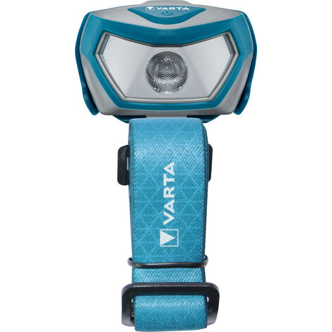 Varta – Lampe frontale 100 lumens – Alimentation 3 piles AAA – Portée 45 m – Résistante aux chocs IPX4 – Légère 91 g pour camping et randonnée