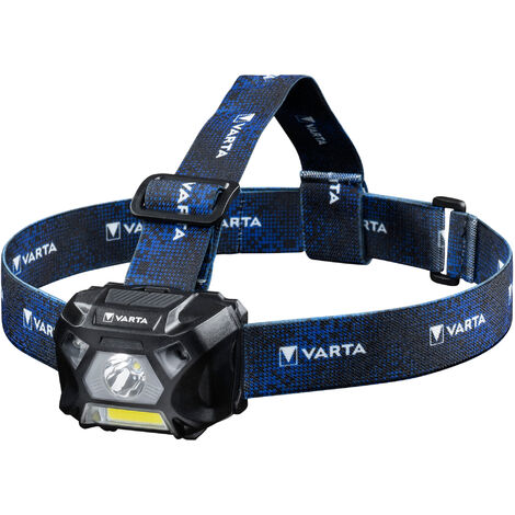 Varta – Lampe frontale LED avec capteur de mouvement – 150 lm – Alimentation par 3 piles LR03 – Protection IP54 contre l'eau et la poussière - 18648101421