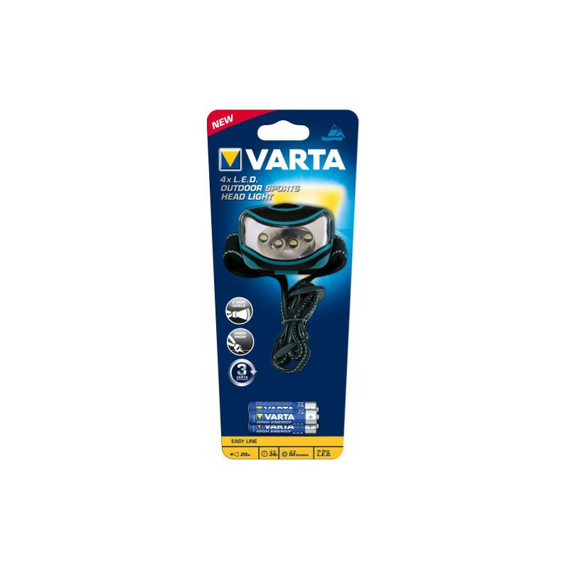 Varta - torche frontale 4 leds incl 3XAAA