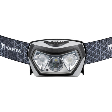 Varta – Lampe frontale rechargeable 400 lumens – 3 modes d'éclairage – Autonomie jusqu'à 50 heures – Indice IPX7 pour conditions humides