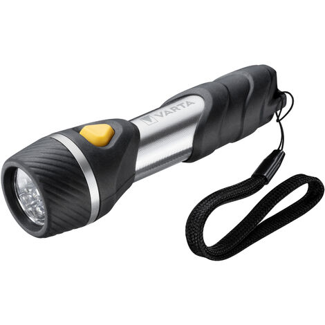 Varta – Lampe porte-clés LED 20 lm – Alimentation AA – Boîtier aluminium et caoutchouc – Portée 20 m – Durée d’éclairage 8 h