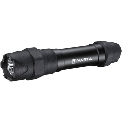 Varta – Lampe torche LED 650 lumens – Aluminium anodisé – IP67 résistant à l'eau et à la poussière – Autonomie 75 h – Portée 279 m