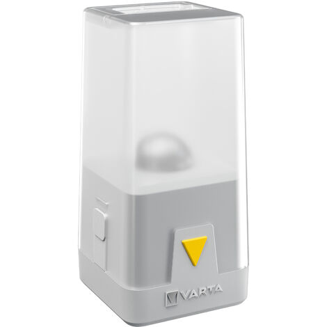 Varta – Lanterne portative à piles 150 lumens – Fonction dimmable – Modes de couleurs multiples – Résistante à l'eau et aux chocs