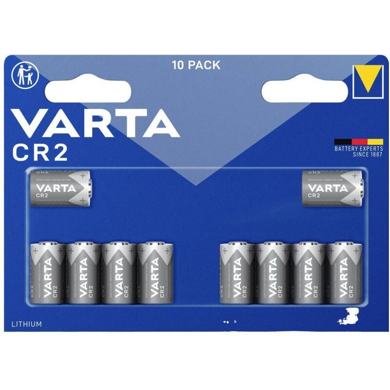 Lithium Cylindr. CR2 Blli10 Pile photo cr 2 lithium 880 mAh 3 v 10 pc(s) - Varta