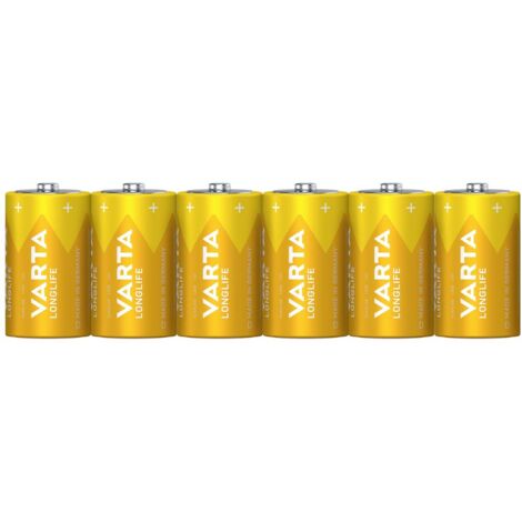 Varta LONGLIFE D Folie 6 Batteria Torcia (D) Alcalina/manganese 15800 mAh 1.5 V 6 pz.