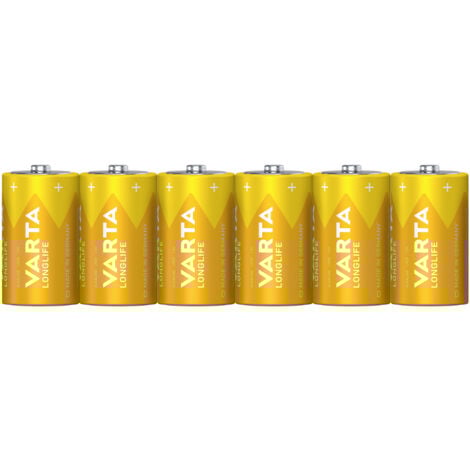 Varta LONGLIFE D Folie 6 Mono (D)-Batterie Alkali-Mangan 15800 mAh 1.5 V 6 St.