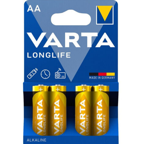 VARTA LONGLIFE LR6 AA Batterien 4 Stk.