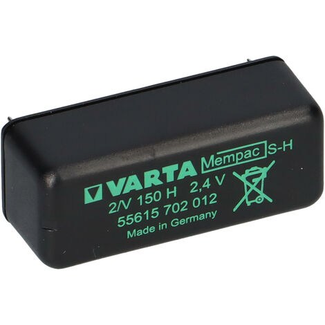 Varta Mempac 2/V150H 2,4V / 150mAh Print 2/2 ++/-- VKB 55615 702 012
