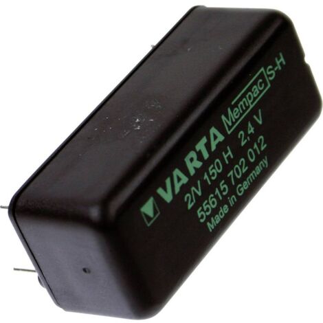 Varta Mempac 2/V150H Pile bouton rechargeable Mempec NiMH 150 mAh 2.4 V 1 pc(s) C192331