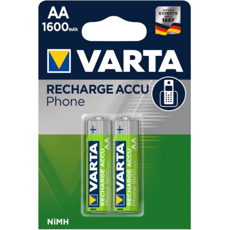 Varta Phone AA Mignon Akku VT399 Ni-MH 1,2V 1600mAh 2er Blister