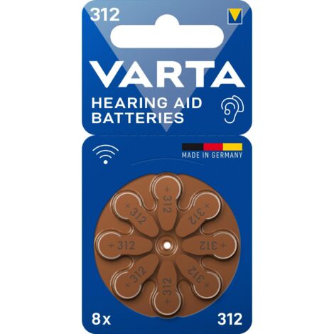 Varta Pila 312 Acustica 1.45v 8 Pezzi