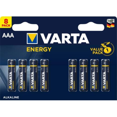 VARTA Pila Energy Alcalina AAA Micro LR03 1,5V 1Bli=8pcs 4103229418