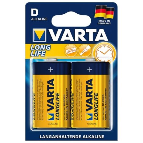 VARTA Pila Longlife Extra Mono/D/LR20 Pack de 4, 1,5V (por 10)