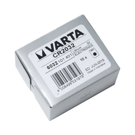 Pile CR2032 VARTA lot de 10 piles lithium 3V CR 2032 3.0 Volts