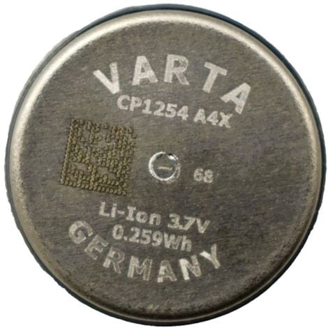 Varta Pile bouton rechargeable CP1254 A4 Li-Ion 74 mAh 3.7 V 1 pc(s)