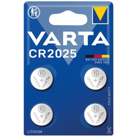 VARTA - Pile lithium electronique cr2025 x 4