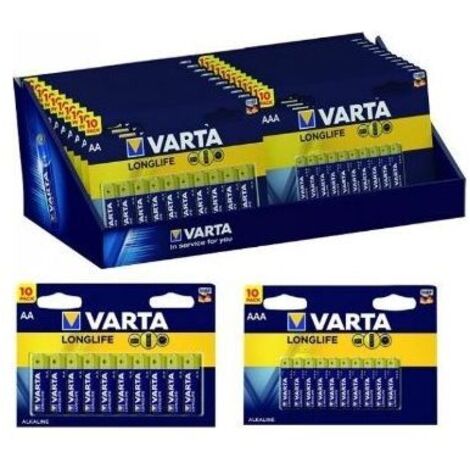 Varta Pile Long-Life Alkaline Expo Stilo Mini 10 Pezzi 22 Blister