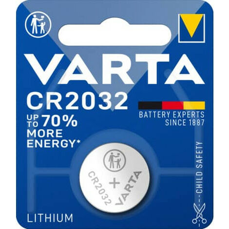 VARTA - 1 pile Bouton Lithium Dioxyde de Manganèse (Li/MnO2) 55 mAh - CR1616