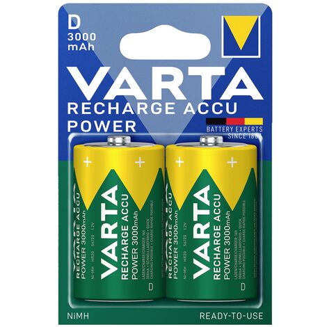 Varta RECH.AC.Power D3000mAh BLI2 Pile rechargeable LR20 (D) NiMH 3000 mAh 1.2 V 2 pc(s) A39715
